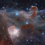 The hidden fires of the Flame Nebula*